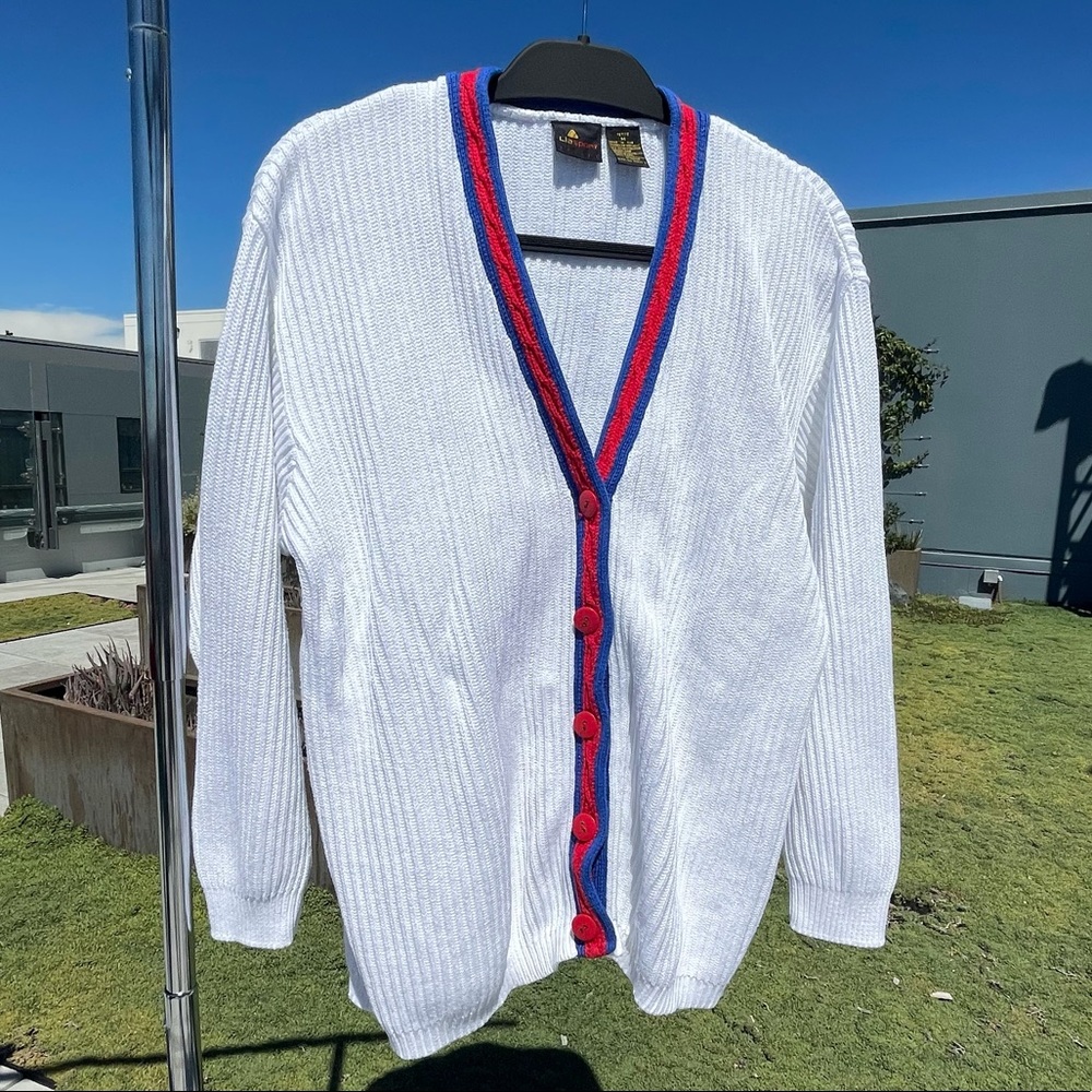 Vintage White Liz Claiborne Cardigan